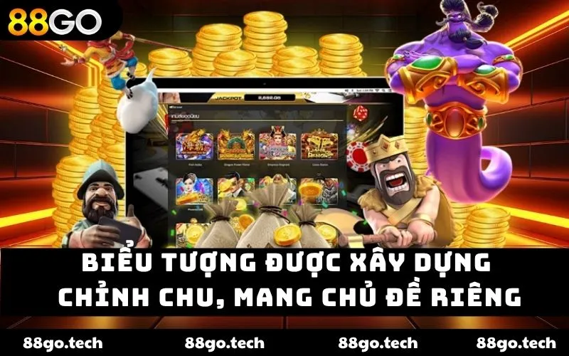 Biểu tượng được xây dựng chỉnh chu, mang chủ đề riêng